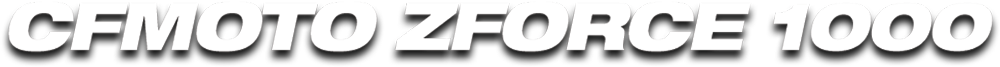 CFMoto ZForce 1000 typography