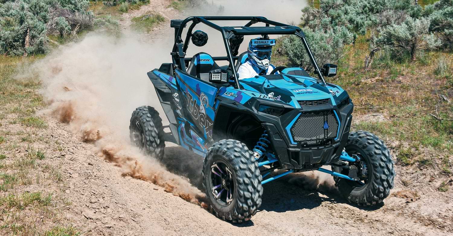 IBEXX Project RZR driving on a trail
